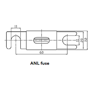 ANL-fuse 300A/80V for 48V products (1 pc)