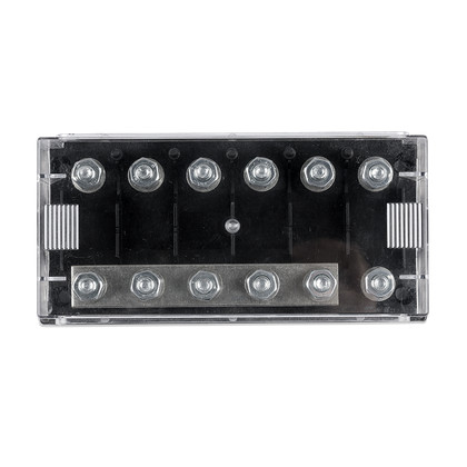Six-way fuse holder for Mega-fuse with busbar (500A)